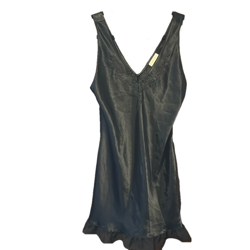 Inner Most Silky Satin Double V-Neck Lingerie